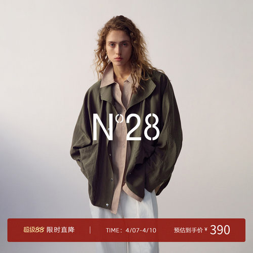 N°28立领短款女工装风衣