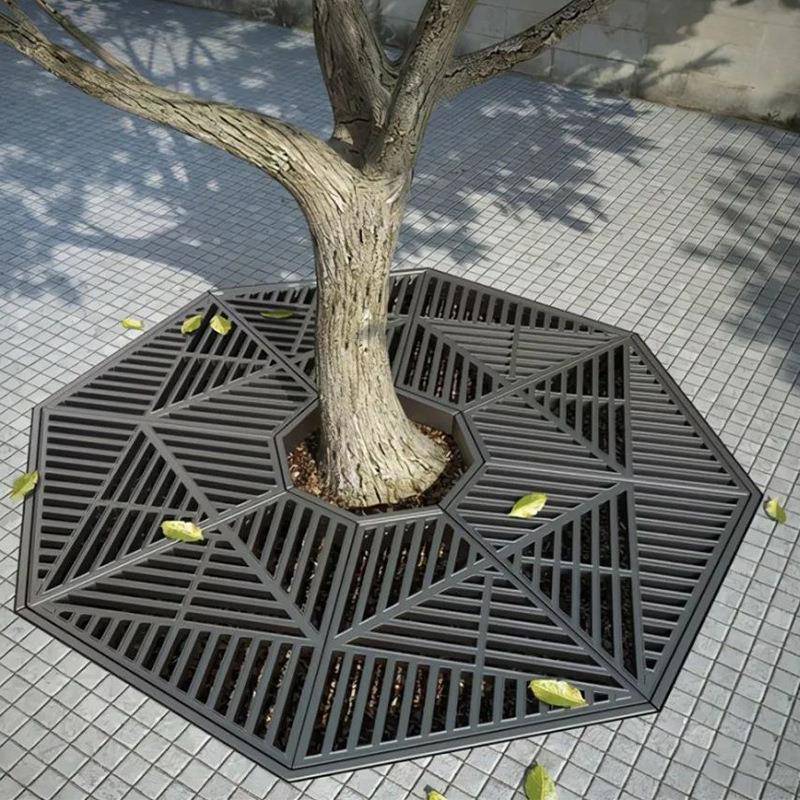 球墨铸铁护树板树池篦子城市景观树盖板树围格栅树穴圆形方形树坑