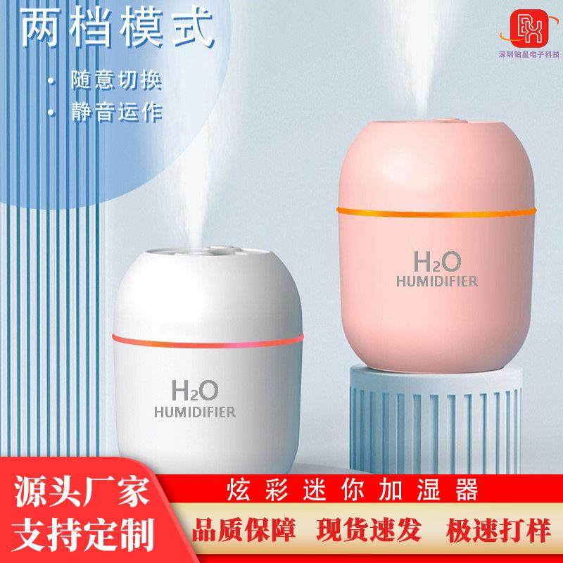新款炫彩迷你加湿器桌面车载家用空气加湿usb礼品工厂直销加湿器
