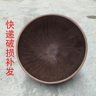 手工粗陶安化细密大擂钵药品研磨器擂辣椒擂茶家用手动捣碎器 老式