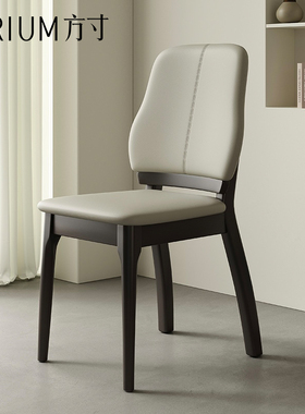 实木餐椅家用现代简约2025新款意式靠轻奢客厅饭餐厅酒店靠背椅子