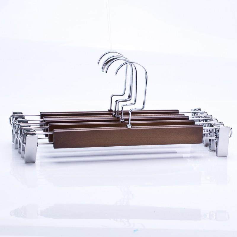 实木裤架夹木质服装店家用裤挂木头裤子挂衣架无痕裙夹衣架带夹子