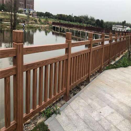 木水泥仿护栏水泥木护RSN栏公园景观护岸栏河仿混凝土栏杆