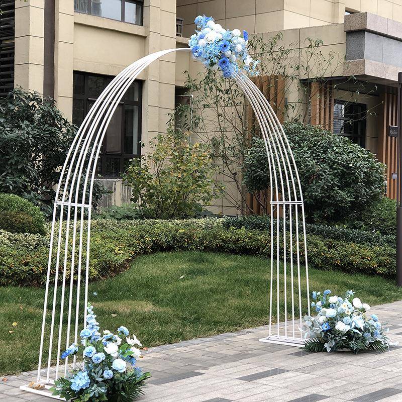 背新铁艺婚庆道具F56RREE5婚礼场景舞台景布款置饰装中式百搭一线
