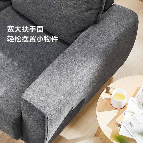 简约客厅布艺沙发双人位卧室简易小户型LS075SF6