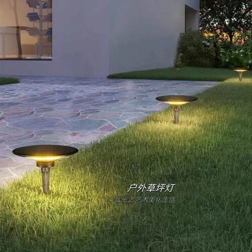 7NN1坪灯平盖地插灯围户外防水草地装饰别草墅庭院花dc002F园氛灯