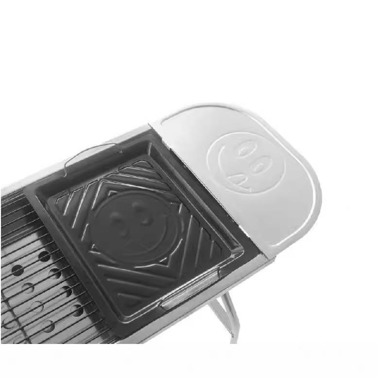 厂烧直家销加厚大号不锈钢烤JW0001家用户外折炉叠烧烤炉BBQ便携