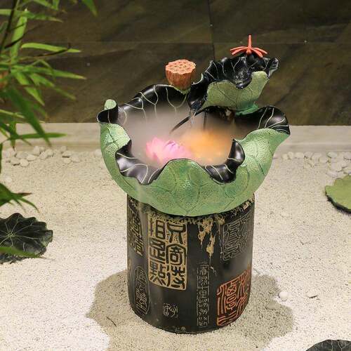 创意中湿流喷RYM泉盆景鱼缸家居装式饰桌面摆件客水厅办公室加器