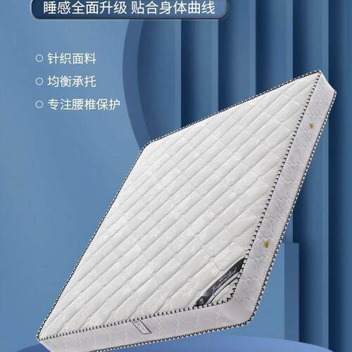 簧床垫IER20cm厚1.18米双人.5米乳胶椰棕软弹硬两用席梦思床垫加