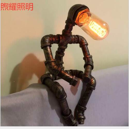 0088965跨境爆款f复台古灯工业美式个性创意铁管lo风t酒吧水管机