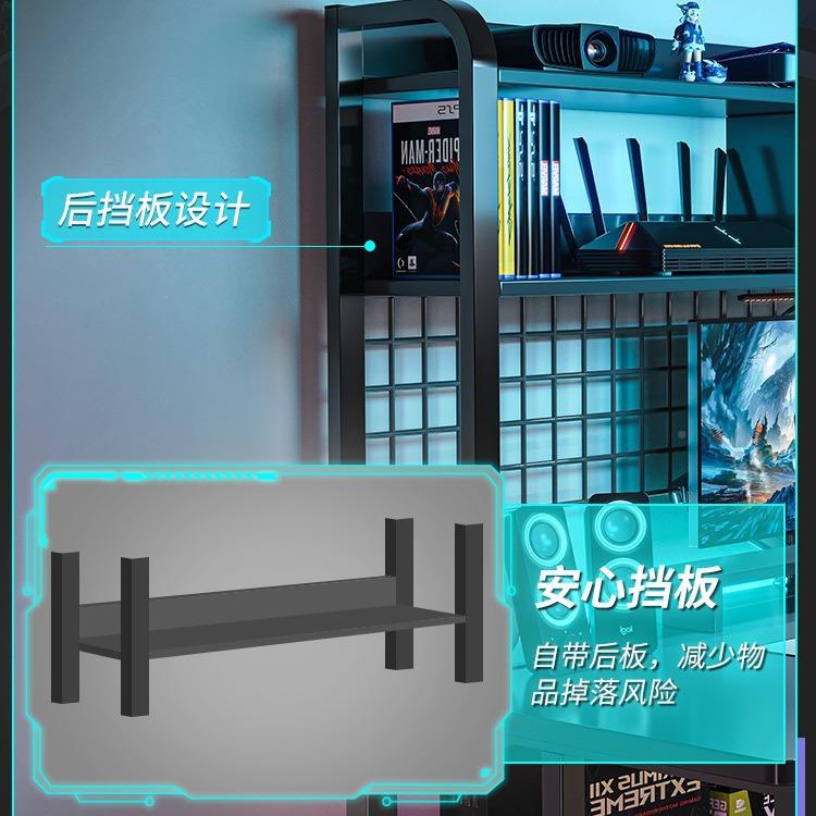 电竞桌桌椅组合工作台书书生FLR架一体家学学习写字桌台用式电脑