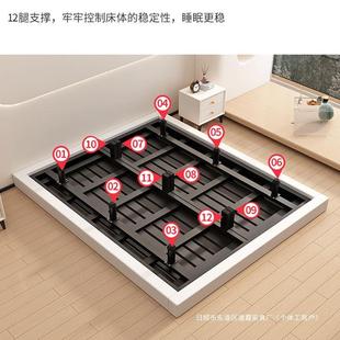双浮床铁悬艺床出租屋REC钢1.8人架床小户型家用卧室1米1.5米网红