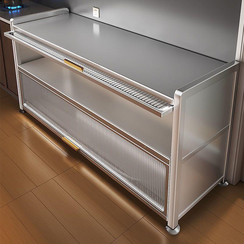 厨置物落地多箱层收纳柜多功能微房波炉架烤餐边储VXQ物柜子橱柜