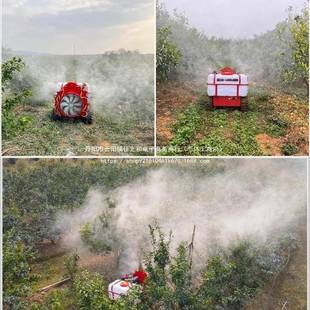 新款 家用农用风送履带式 遥控打药机全自动高压通用果园专用小型款
