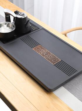 天然块乌金茶盘全自动整一体套茶具装石家用F96S97JT功夫电磁炉客