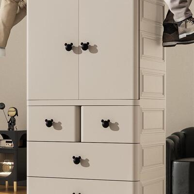 加厚儿童衣柜小简易宝F989T7JT衣橱婴儿家用卧室衣服储物柜宝纳收