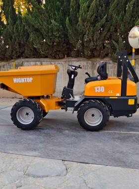 出口西FRE兰HT130转轮翻式翻斗车新前卸式铲土运输装载机旋斗车