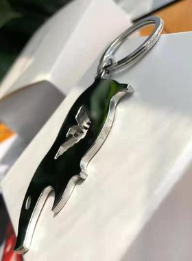 定新款限简UQM图案不男士锈钢钥匙扣开瓶器约钥匙扣