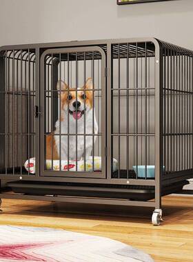 狗笼金子大型型小型中犬加固全方管泰迪毛物拉布拉多不锈钢宠kem8