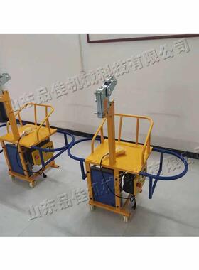 筑工程悬挂平台洗蜘QNR蛛人外墙清动坐板可移建动脚手架单电人吊