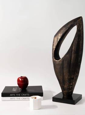 现堂代玄售楼处ZRB关雕塑术品样板房展厅酒店大前台艺抽象装饰摆