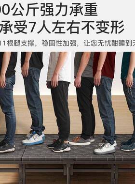 折叠床单床成家用双T138人午人睡床人1.2米租房便携结出实耐用简