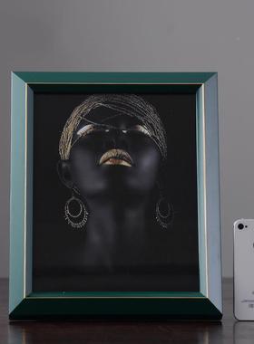 欧式轻奢木相框摆台创意6寸7家寸10实寸画框办室书房居软公装GNX