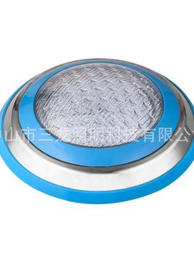 ed不锈钢泳池灯12挂壁MUCl水池灯IP68七遥控水V底灯泳彩池灯