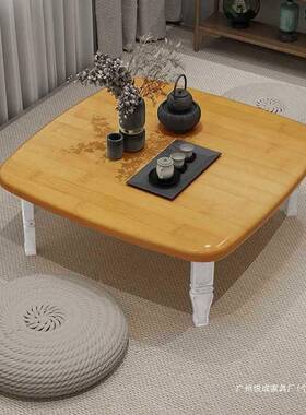 上折F958M7SH叠桌餐桌家书用炕桌地桌吃饭小子榻榻米桌床折叠桌电