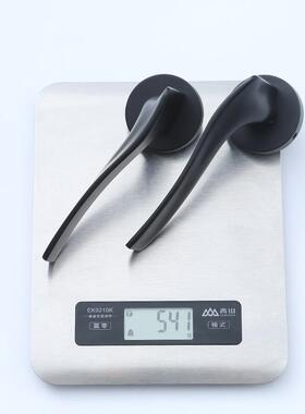 室门锁家卧用音静锁WWL黑色分室体锁房门通用型内门把手木门