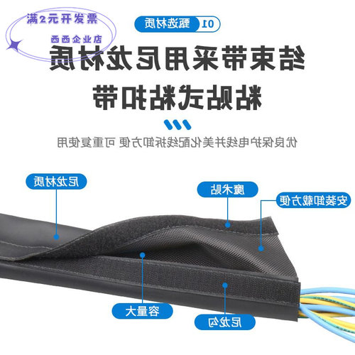 LKCM粘式纺织结束带包线包裹防水