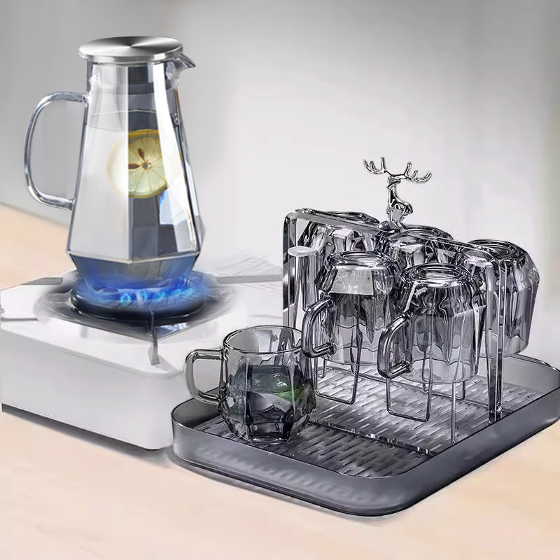 高级感家用玻璃冷水壶耐高温轻奢水杯套装大容量凉水壶钻石泡茶壶,餐饮具,冷水壶,淘宝优惠券,粉丝福利购,淘宝优惠卷