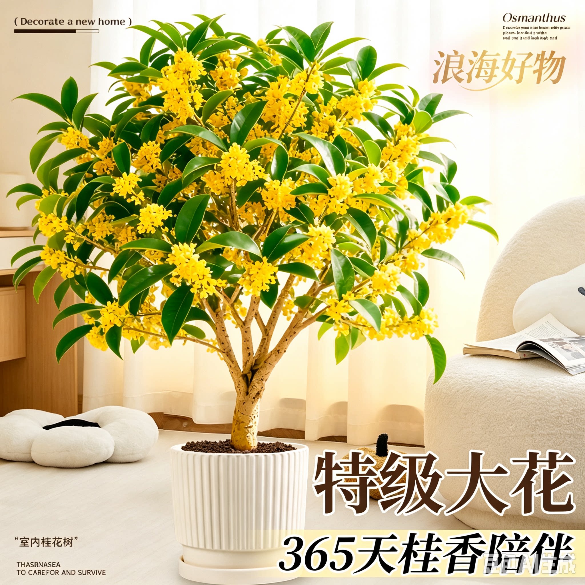 四季桂花盆栽金桂浓香型绿植室内花卉桂花树苗老桩阳台植物养活RR