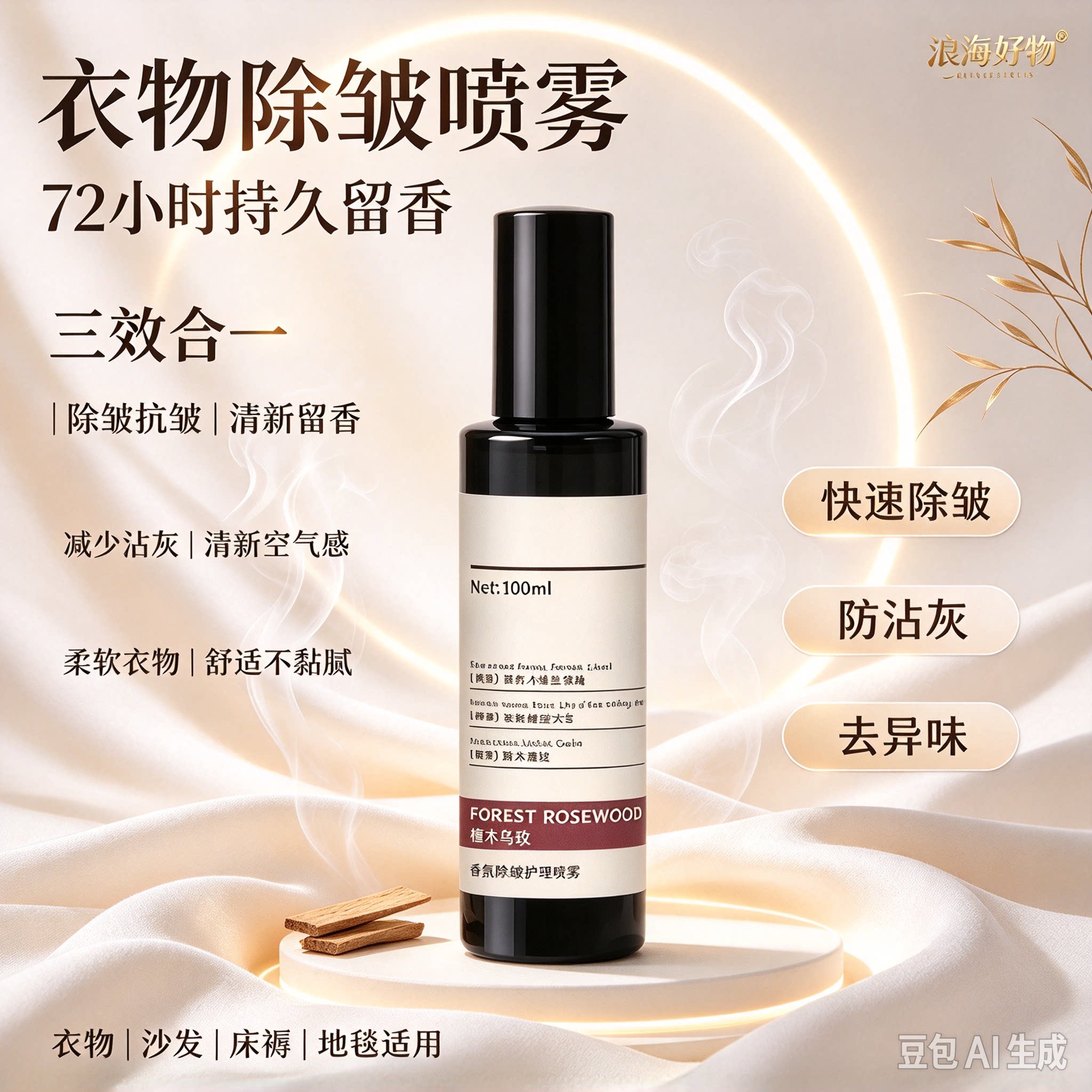 【拍一发二】衣物香氛除邹喷雾防粘毛仰菌祛味喷雾免洗免烫RR