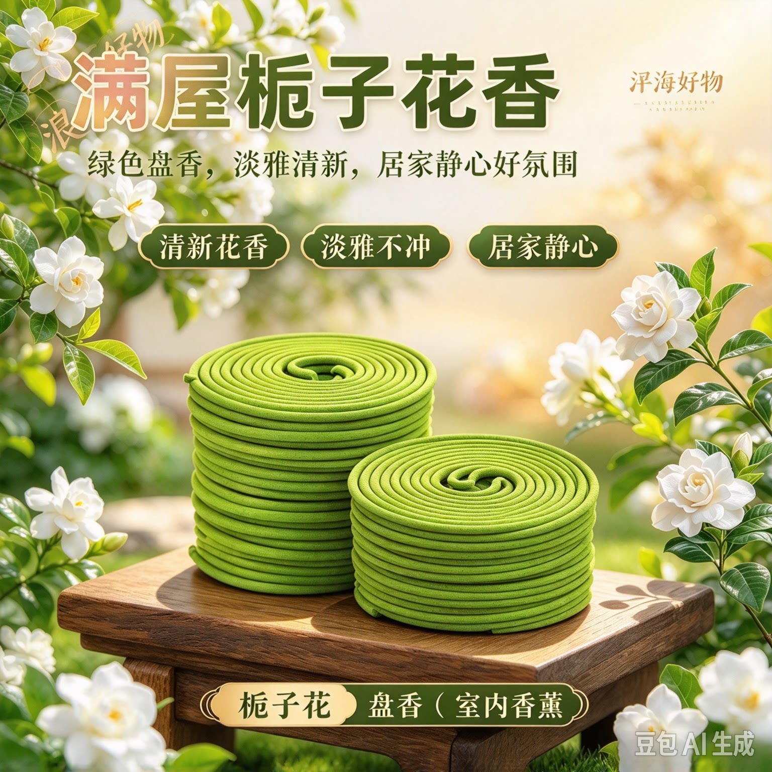 盘香栀子花香薰家用室内持久留香茉莉香桂花香天然沉香檀香RR
