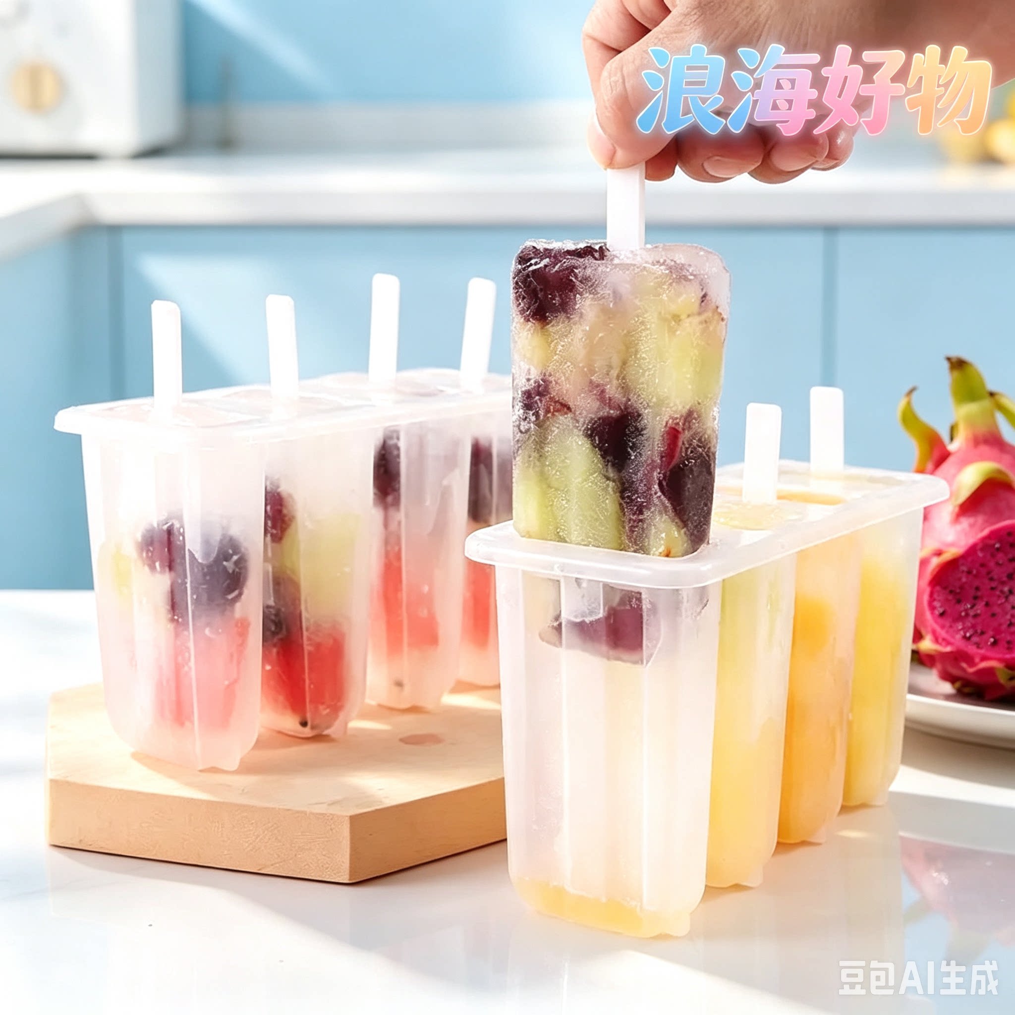 冰棍模具雪糕模具自制冰激凌冰糕盒易脱模老冰棒DIY雪糕盒子HQ
