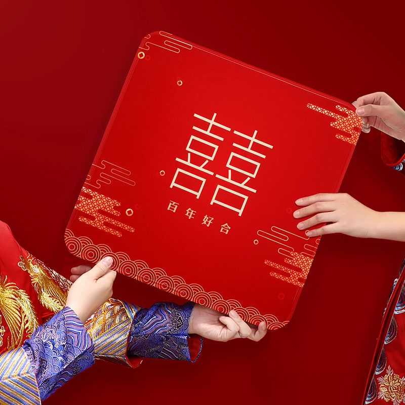 现货速发敬茶跪垫结婚坐垫红色喜垫一对婚庆新郎新娘婚礼改口磕头