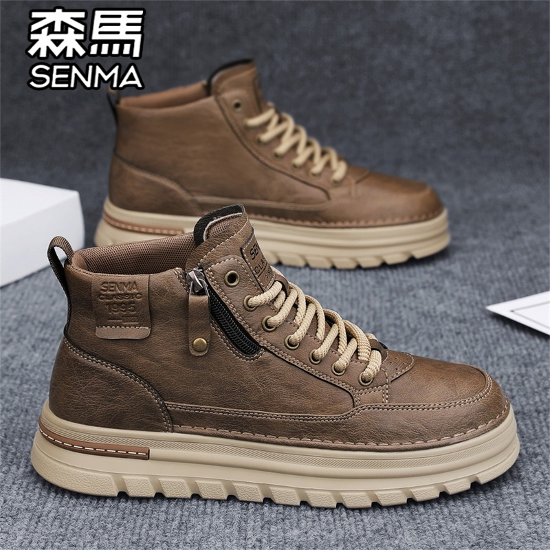 森马官方旗舰店男鞋工装马丁靴子