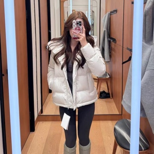 现货lulu同款五格羽绒服露露Wunder Puff泡芙鹅绒保暖连帽外套女