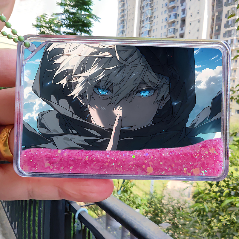 咒术回战五条悟流沙麻将流麻挂件diy周边透明亚克力摆件潮玩票根