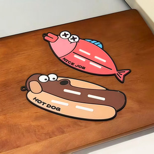 创意小丑鱼隔热垫软硅胶耐高温餐桌防烫垫厨房台面锅盖收纳置物架