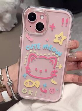 猫咪小狗适用iphone17promax手机保护壳苹果16华为mate60小米15pro情侣Pura70透明nova12红米K80荣耀200/14/1