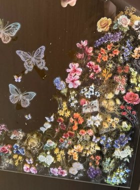 亚克力金箔画装饰摆件客