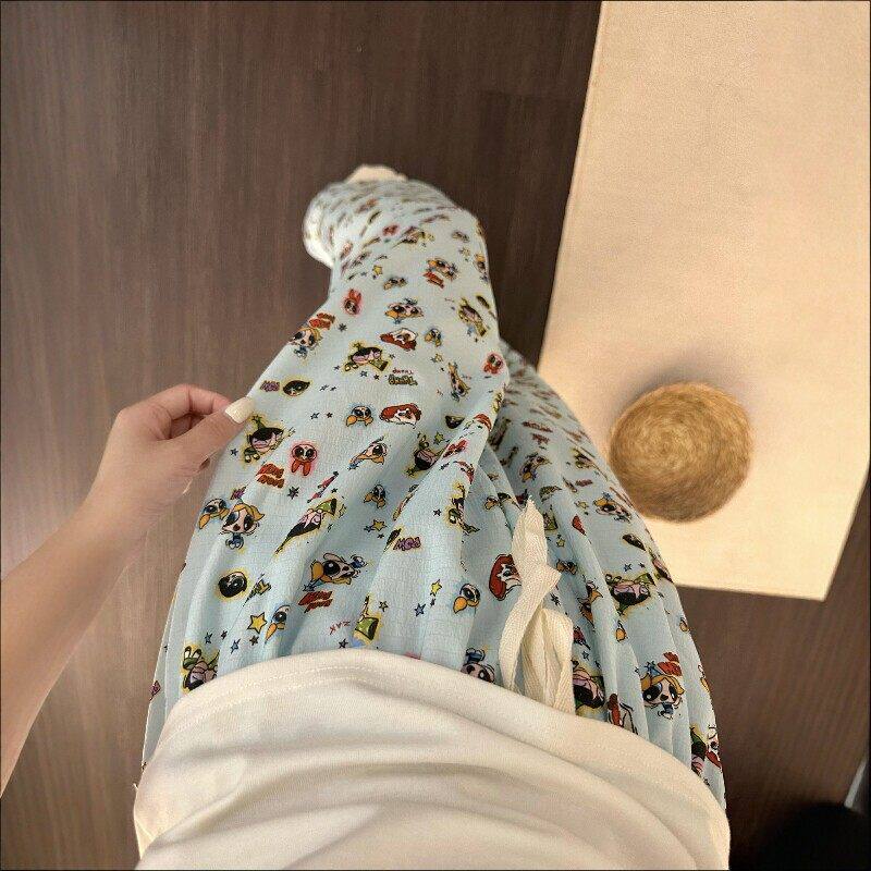 可爱休闲遛弯裤阔腿裤子女款夏天巨好看长裤2026新款今年流行爆款