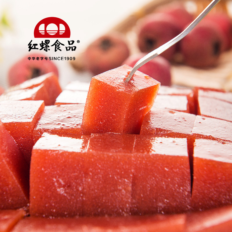 山楂糕红螺食品北京特产400g鲜果打浆红果儿童食品休闲零食果糕