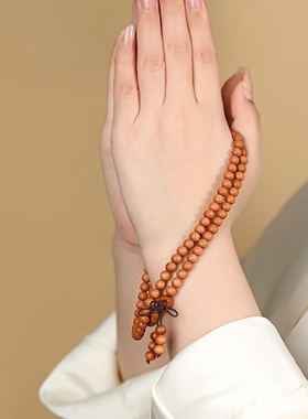 普陀山的祝福老桃木手串10