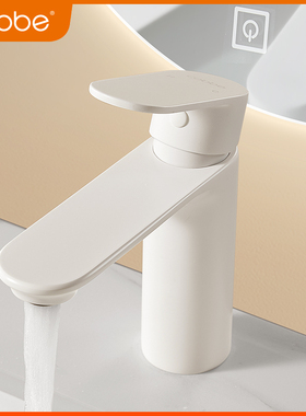 卡贝水龙头洗脸盆冷热水卫生间白色龙头面盆洗手池脸盆台盆洗手盆