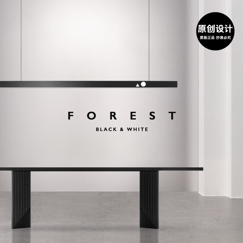 设计感智能岛台办公室灯具创意