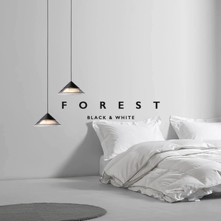 意式 卧室床头小吊灯现代简约创意设计师客厅餐厅吧台玻璃灯 极简