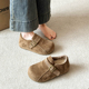 一脚蹬乐福鞋 春秋全包厚底内增高勃肯鞋 女2026冬新款 加绒毛0128n